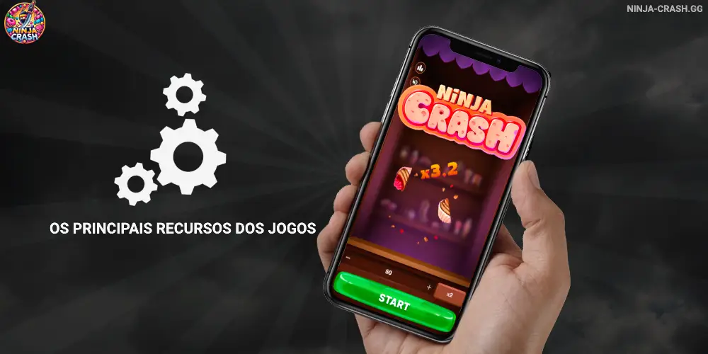 Os principais recursos dos jogos Ninja Crash